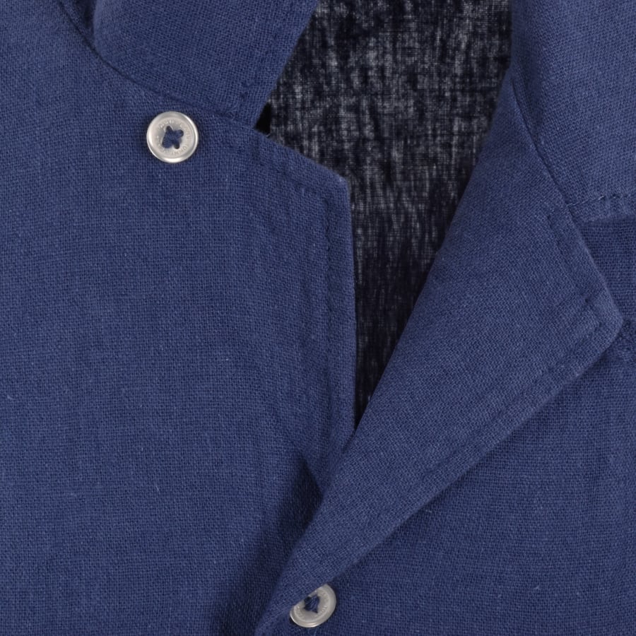 Image number 4 for Tommy Jeans Linen Blend Shirt Blue