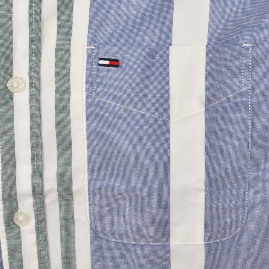 Image number 3 for Tommy Jeans Oxford Fun Stripe Shirt Ecru