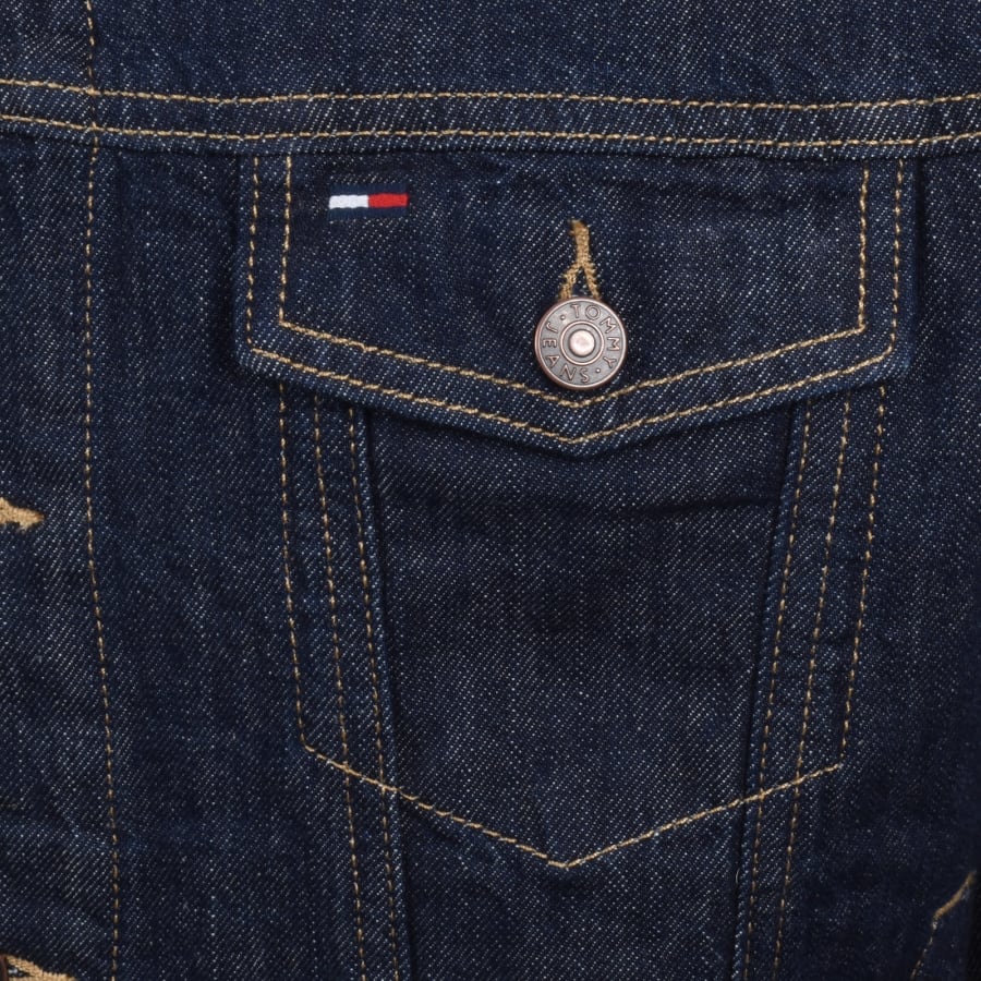 Image number 3 for Tommy Jeans Jamie Trucker Denim Jacket Blue