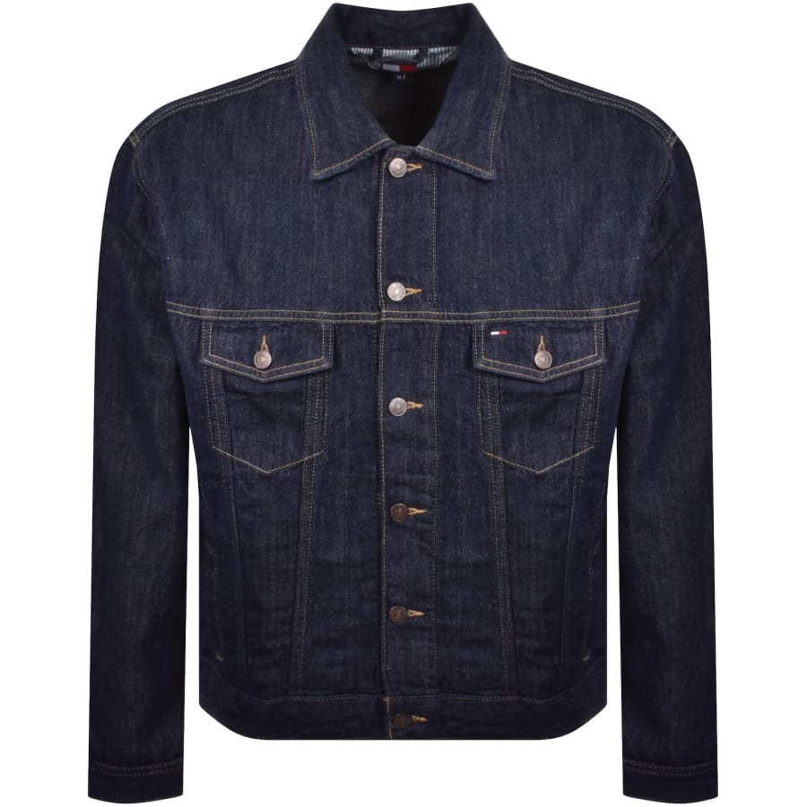 Image number 1 for Tommy Jeans Jamie Trucker Denim Jacket Blue