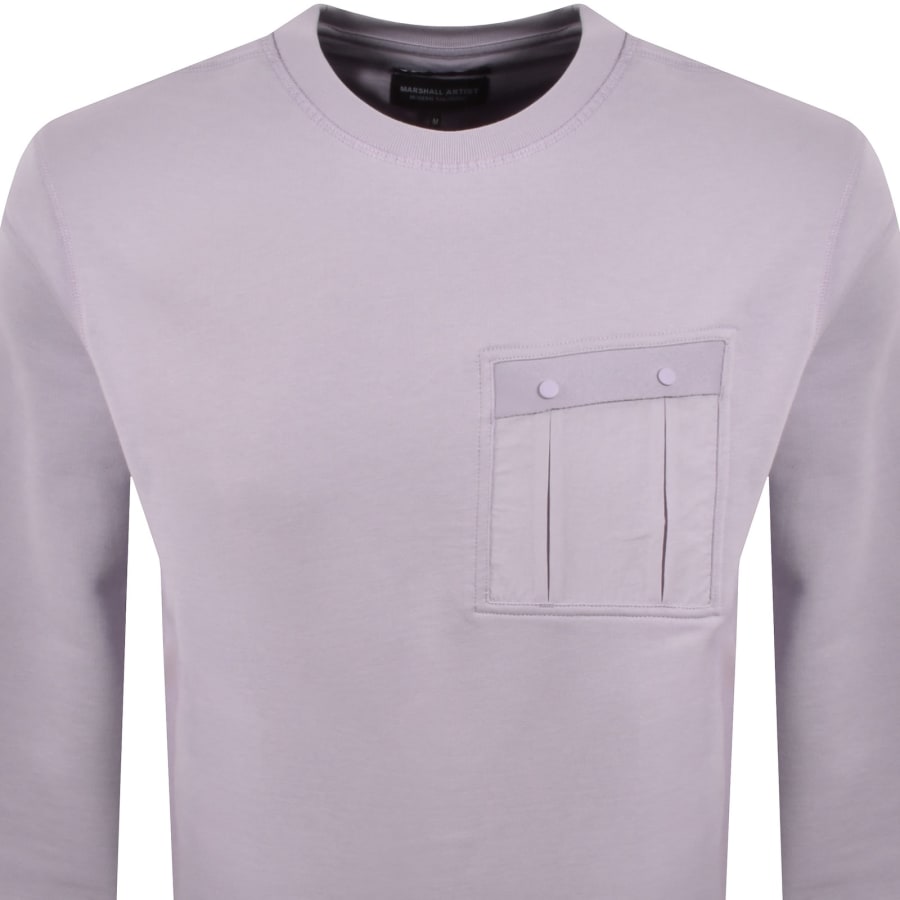 Image number 3 for Marshall Artist Woodvale Sweatshirt Lilac