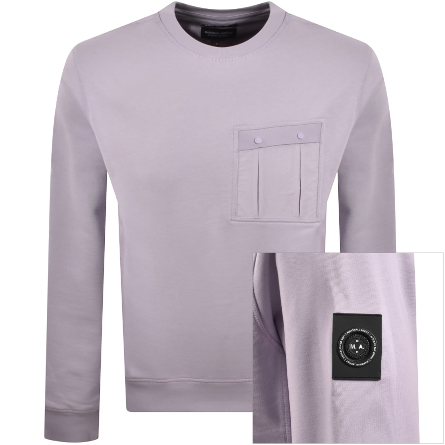 Image number 1 for Marshall Artist Woodvale Sweatshirt Lilac