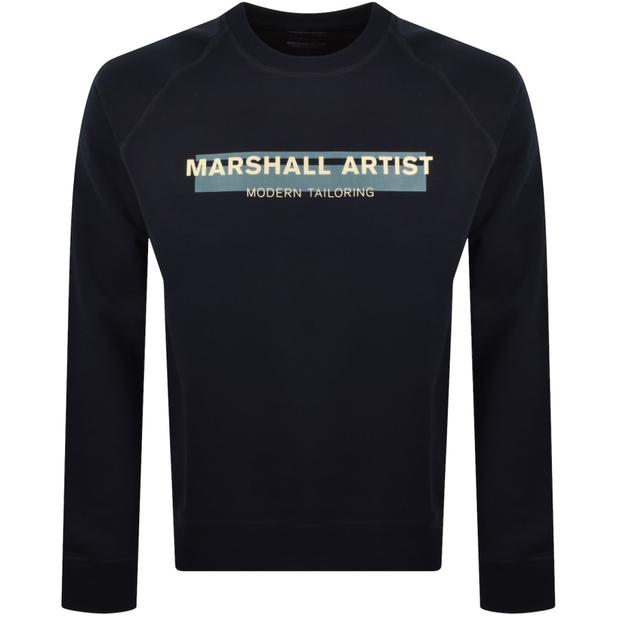 Image number 1 for Marshall Artist Seafield Sweatshirt Navy