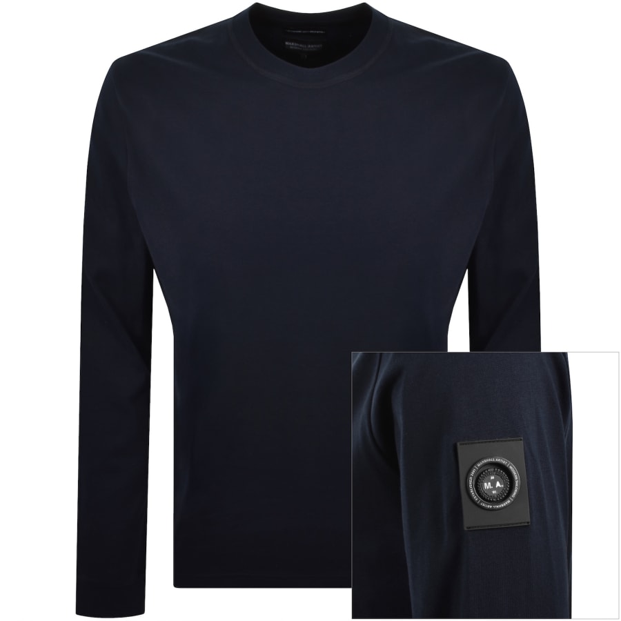 Image number 1 for Marshall Artist Siren Long Sleeve T Shirt Navy