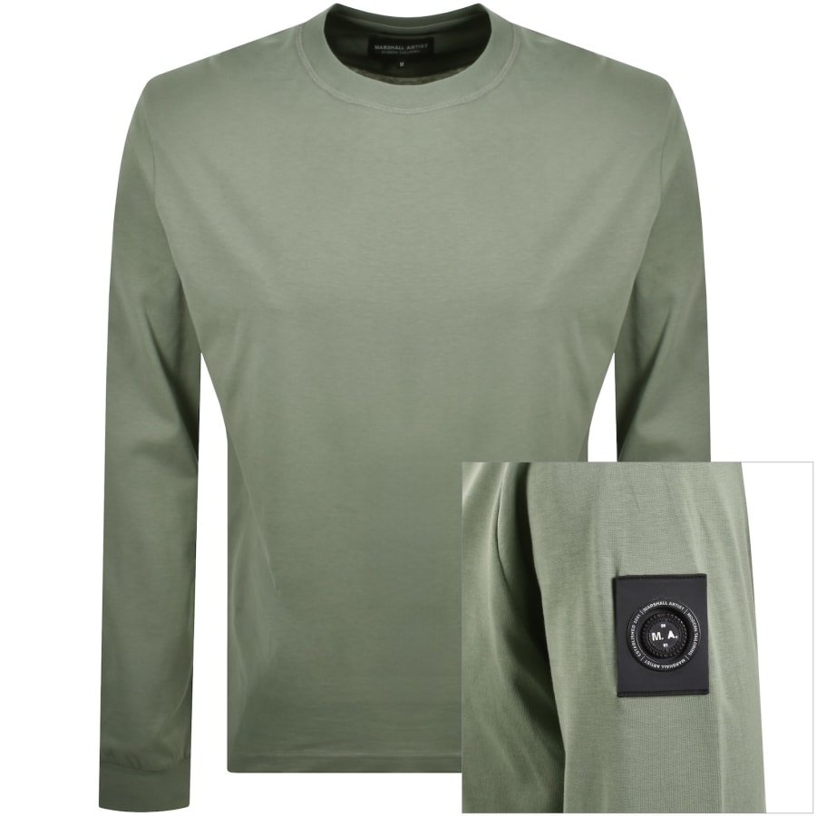Image number 1 for Marshall Artist Siren Long Sleeve T Shirt Green