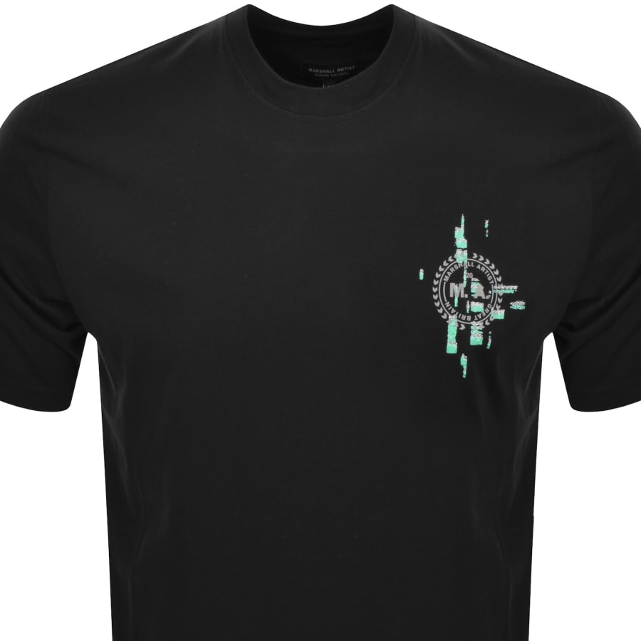 Image number 3 for Marshall Artist Glitch Theory T Shirt Black