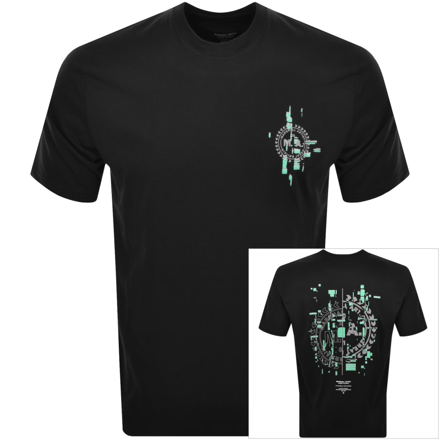 Image number 1 for Marshall Artist Glitch Theory T Shirt Black