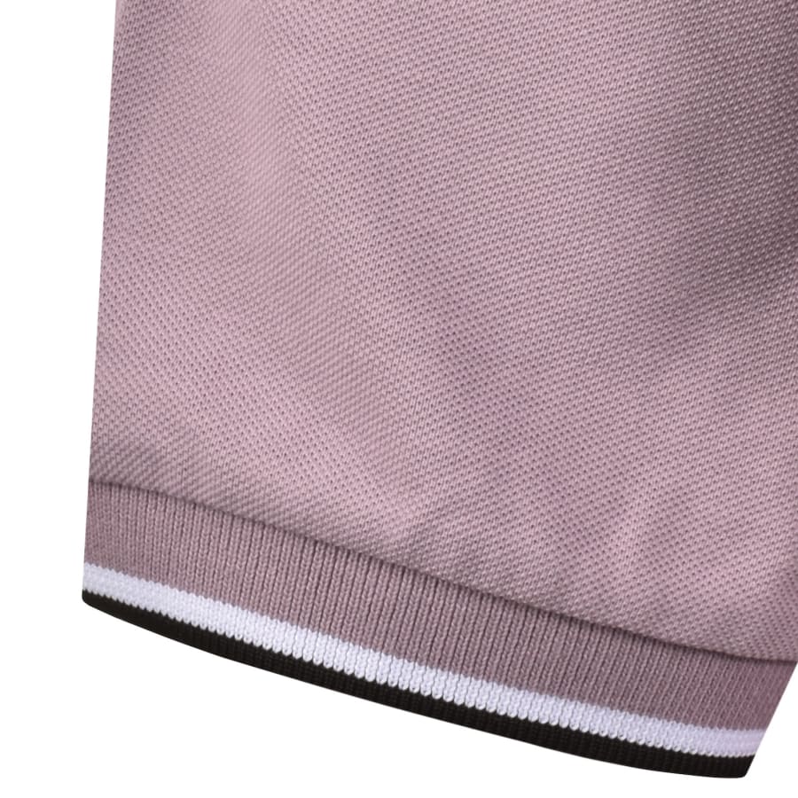 Image number 5 for Marshall Artist Tipped Polo T Shirt Lilac