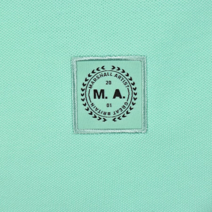 Image number 3 for Marshall Artist Tipped Polo T Shirt Green
