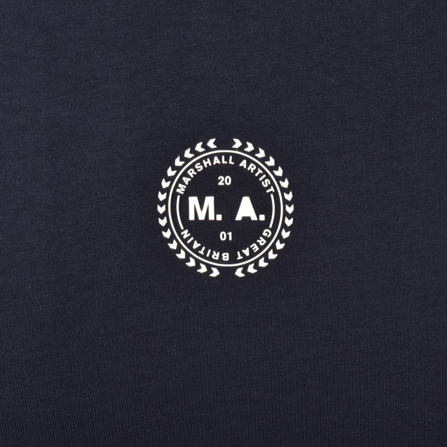 Image number 4 for Marshall Artist World In Motion T Shirt Navy
