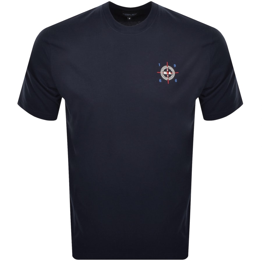 Image number 2 for Marshall Artist Zero Twenty Six T Shirt Navy