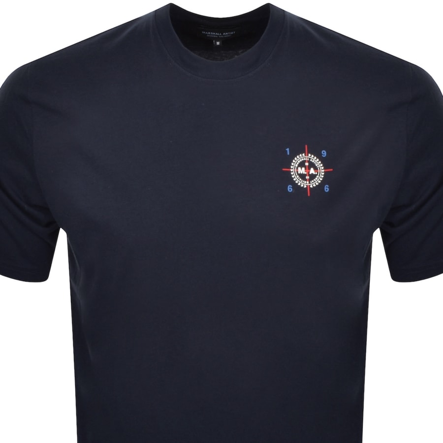 Image number 3 for Marshall Artist Zero Twenty Six T Shirt Navy