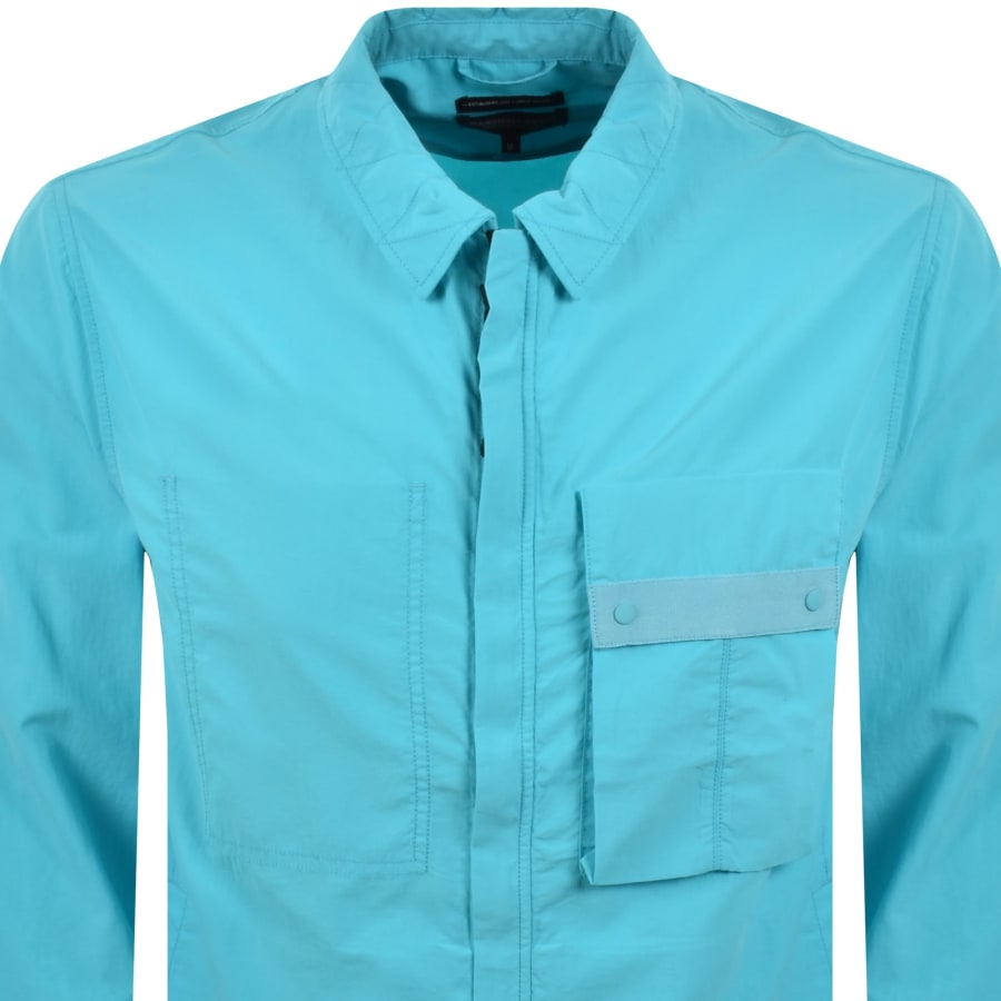 Image number 3 for Marshall Artist Woodvale Overshirt Blue