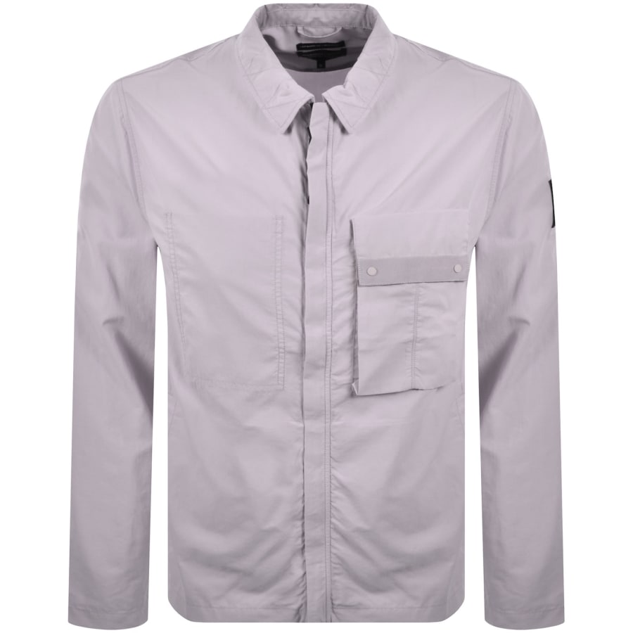 Image number 2 for Marshall Artist Woodvale Overshirt Lilac