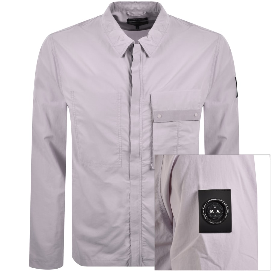 Image number 1 for Marshall Artist Woodvale Overshirt Lilac