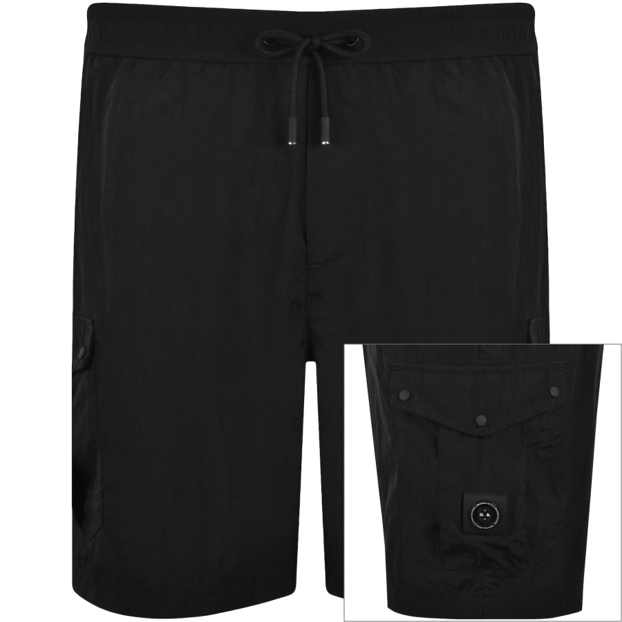 Image number 1 for Marshall Artist Newport Cargo Swim Shorts Black