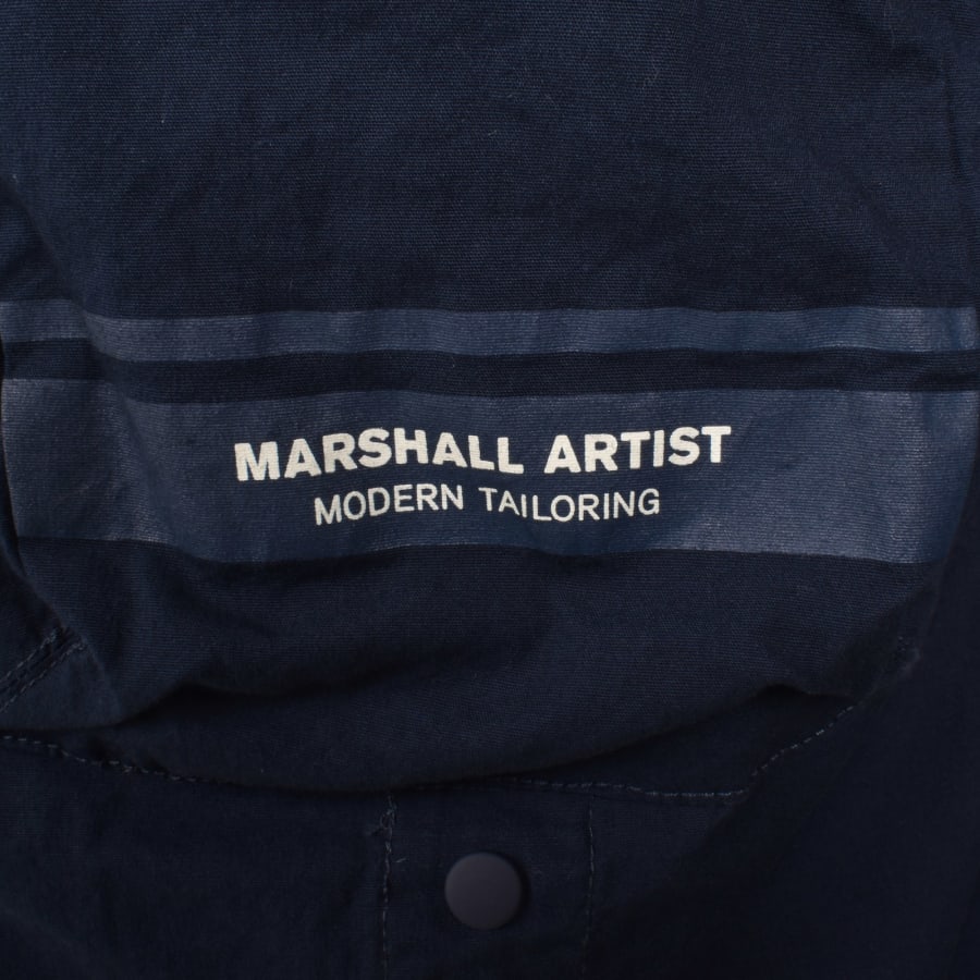 Image number 3 for Marshall Artist Seafield Overshirt Navy