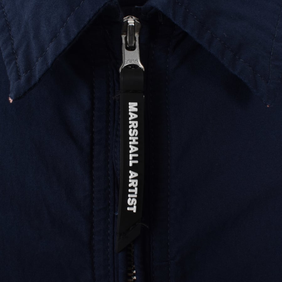 Image number 5 for Marshall Artist Seafield Overshirt Navy