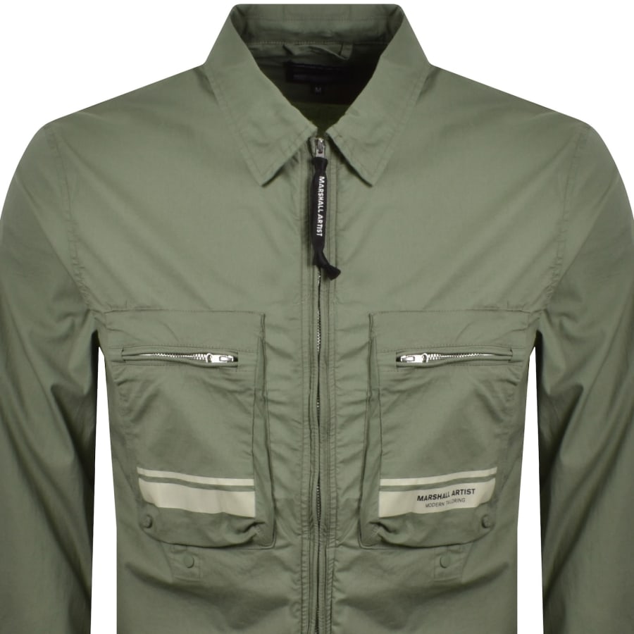 Image number 3 for Marshall Artist Seafield Overshirt Green