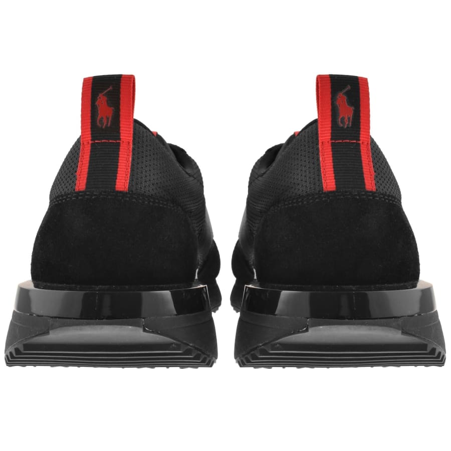 Image number 2 for Ralph Lauren Train 89 Rib Trainers Black