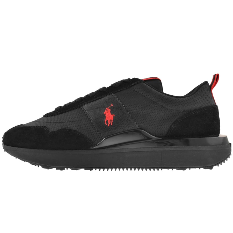 Image number 1 for Ralph Lauren Train 89 Rib Trainers Black