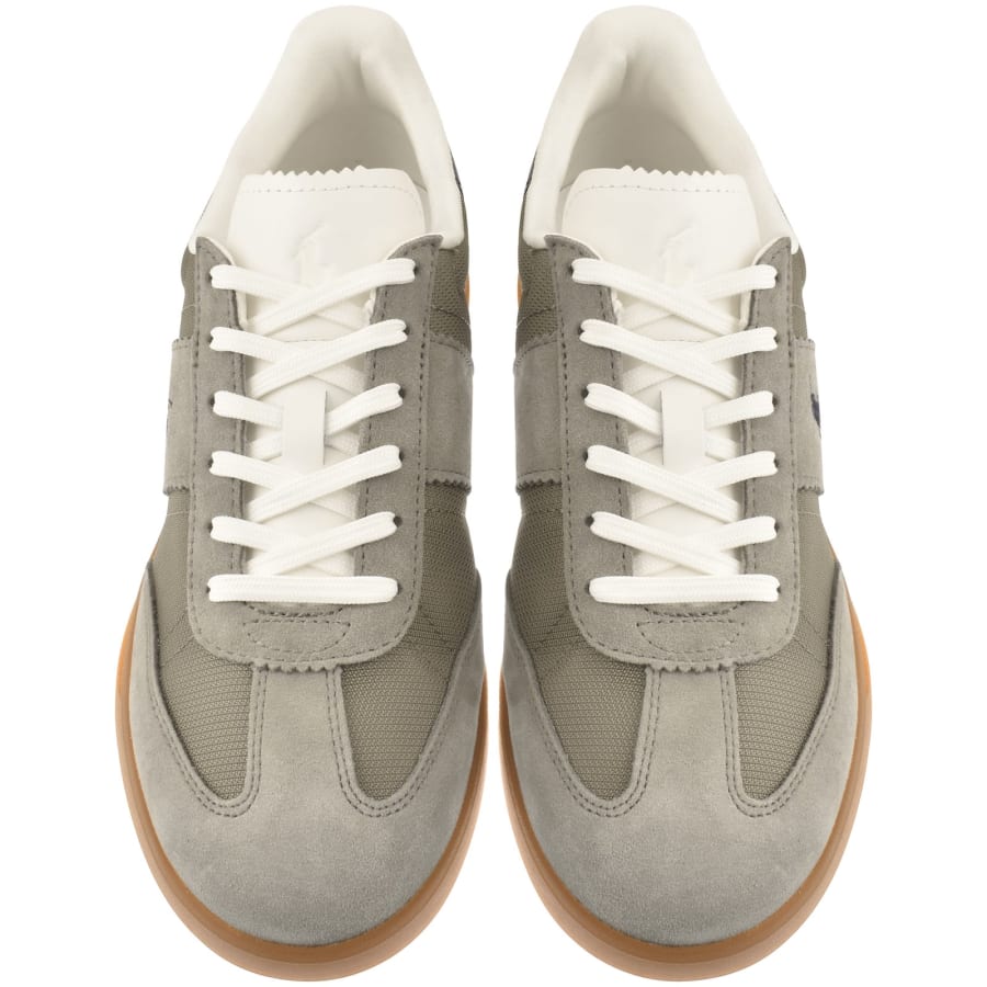 Image number 3 for Ralph Lauren Heritage Aera Trainers Grey