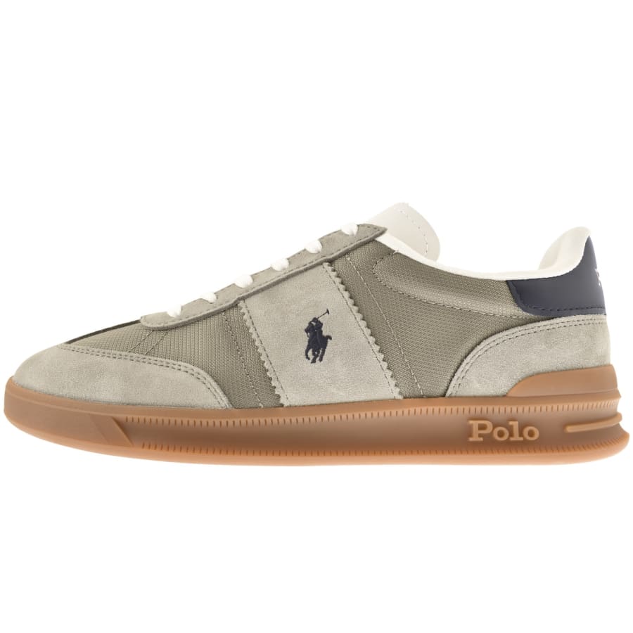 Image number 1 for Ralph Lauren Heritage Aera Trainers Grey