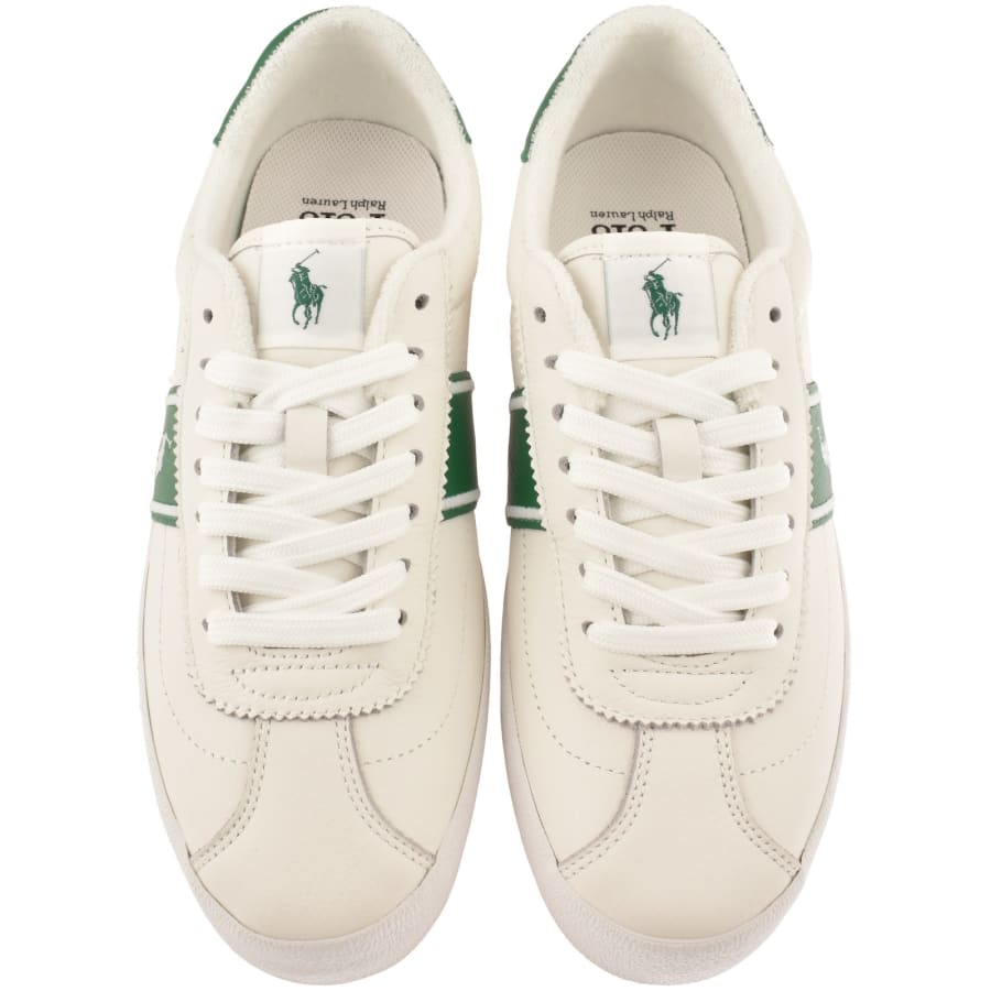 Image number 3 for Ralph Lauren Court VLC Trainers White