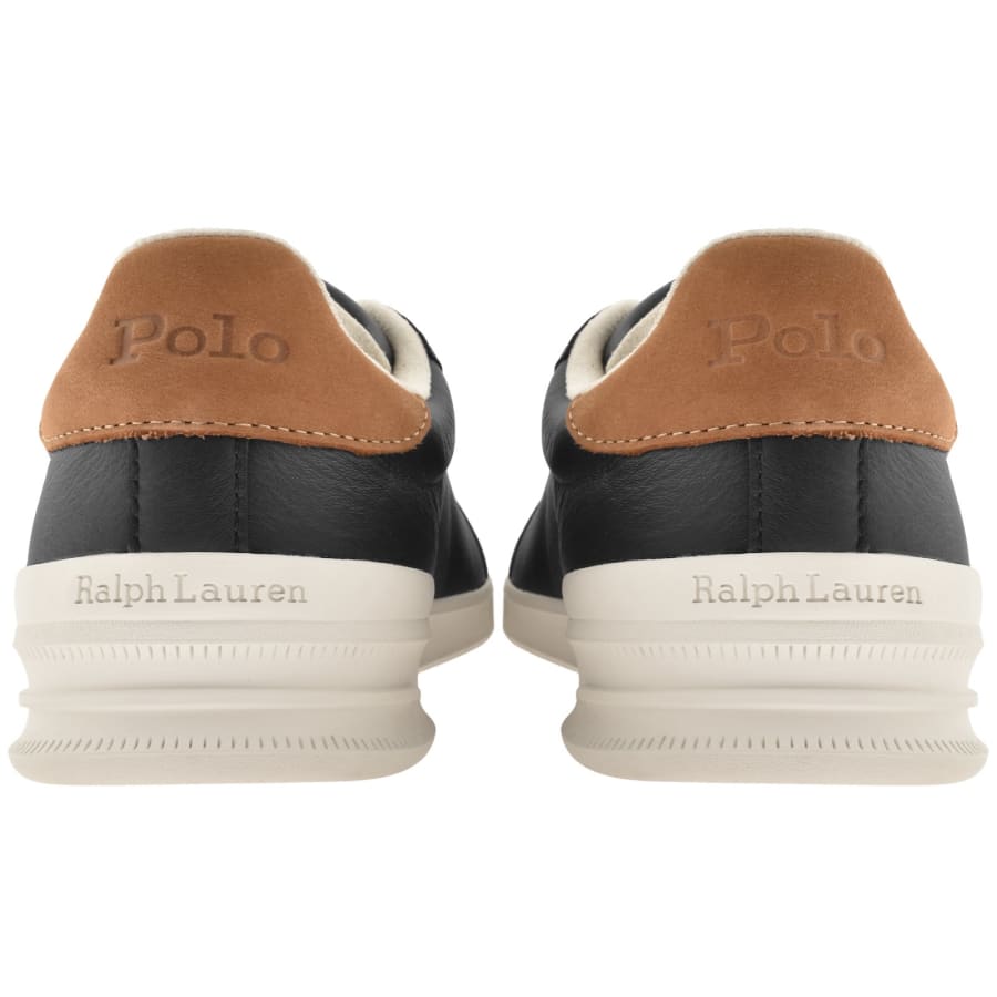 Image number 2 for Ralph Lauren Heritage Court II Trainers Black