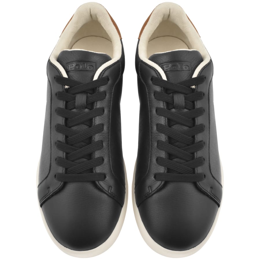 Image number 3 for Ralph Lauren Heritage Court II Trainers Black
