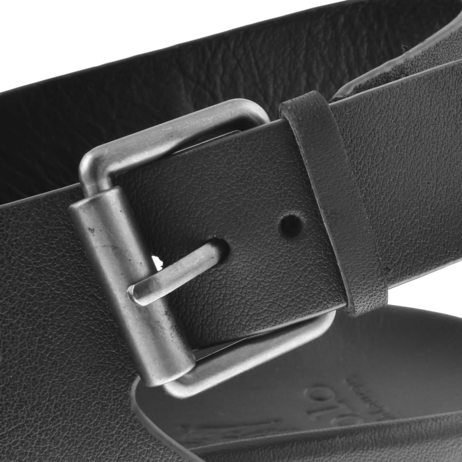 Image number 4 for Ralph Lauren Zane Leather Sandals Black