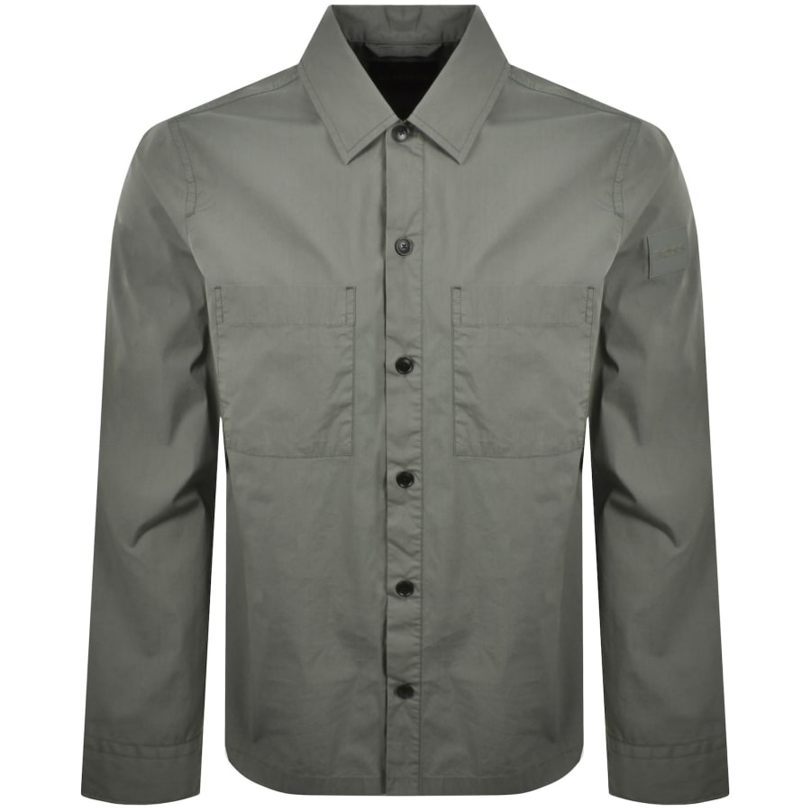 Image number 2 for BOSS Lockyo Overshirt Green