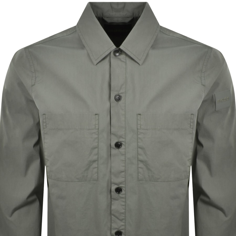 Image number 3 for BOSS Lockyo Overshirt Green