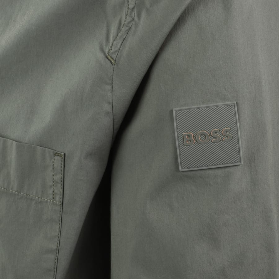 Image number 4 for BOSS Lockyo Overshirt Green