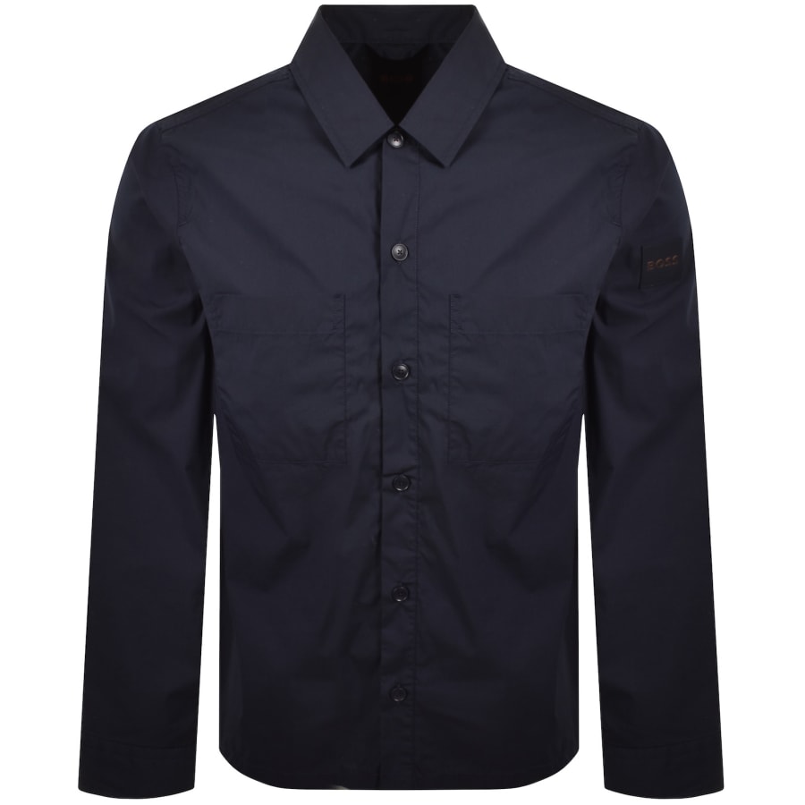 Image number 3 for BOSS Lockyo Overshirt Navy