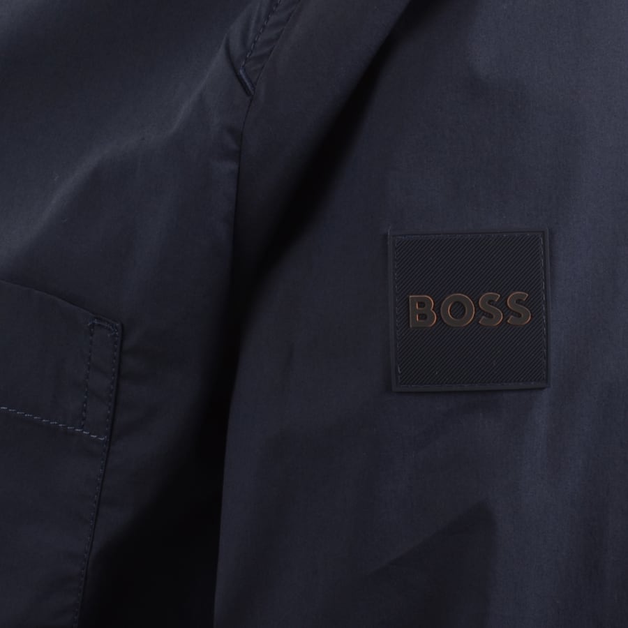 Image number 4 for BOSS Lockyo Overshirt Navy