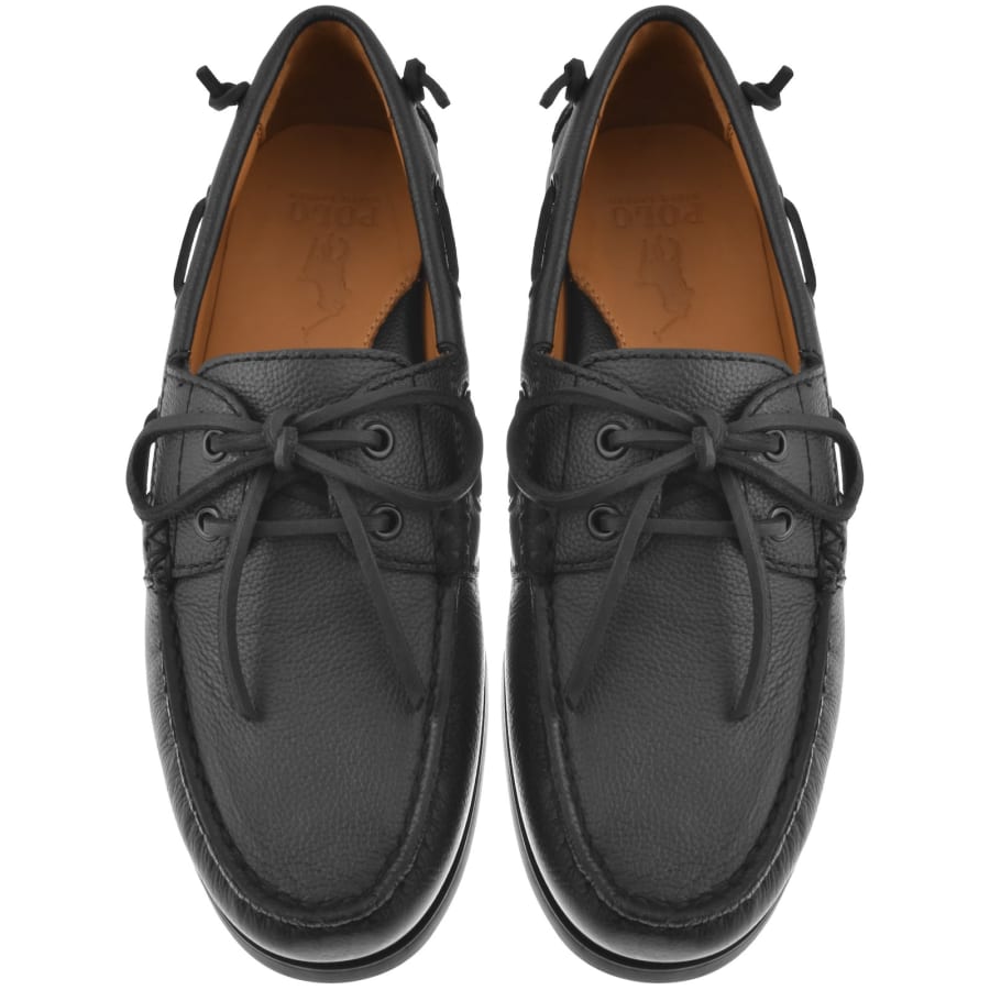 Image number 3 for Ralph Lauren Merton Boat Shoes Black