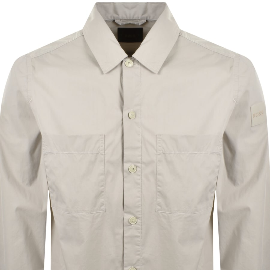 Image number 3 for BOSS Lockyo Overshirt Grey