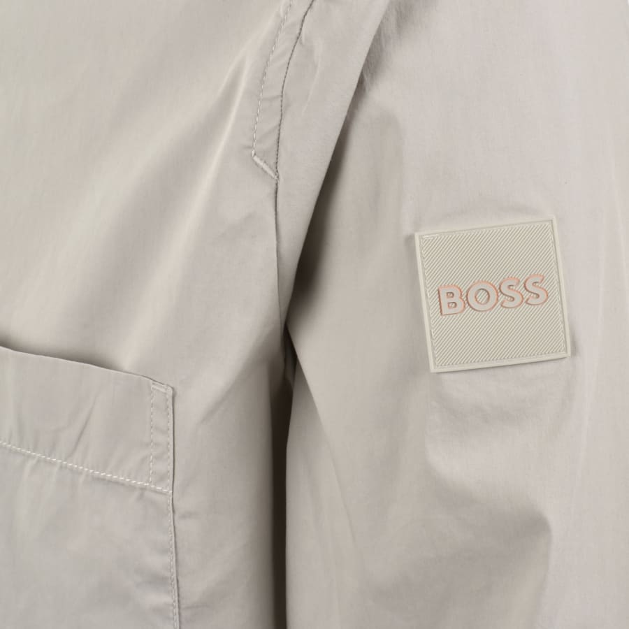 Image number 4 for BOSS Lockyo Overshirt Grey