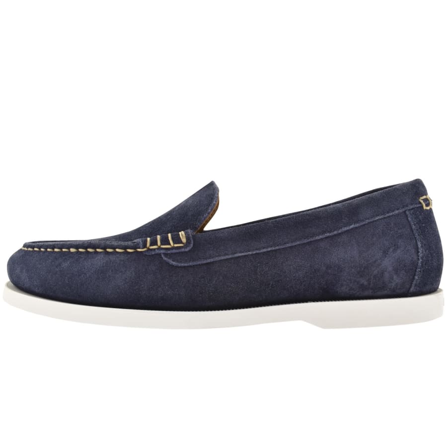 Image number 1 for Ralph Lauren Merton Loafer Shoes Navy