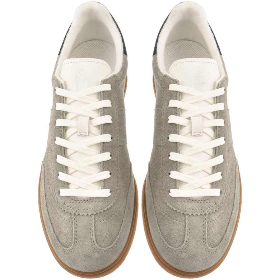 Image number 3 for Ralph Lauren Bedford Trainers Grey