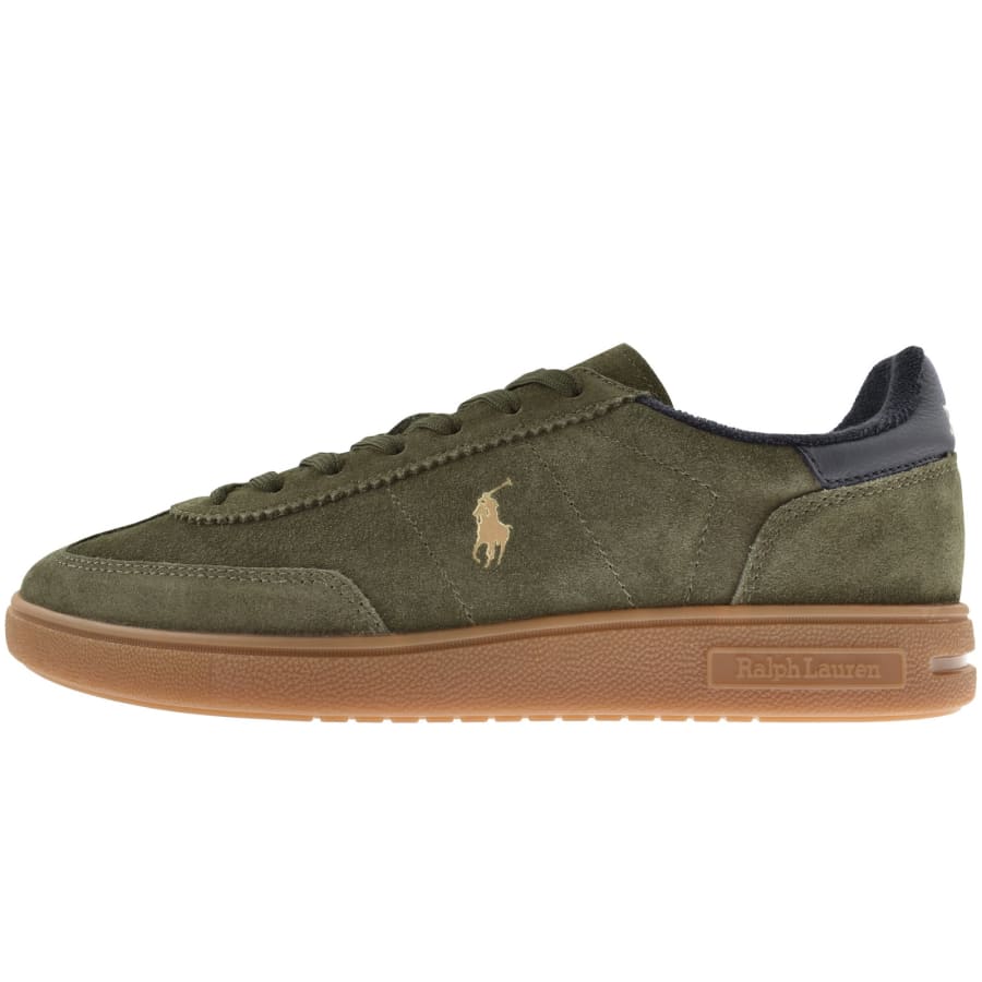 Image number 1 for Ralph Lauren Bedford Trainers Green