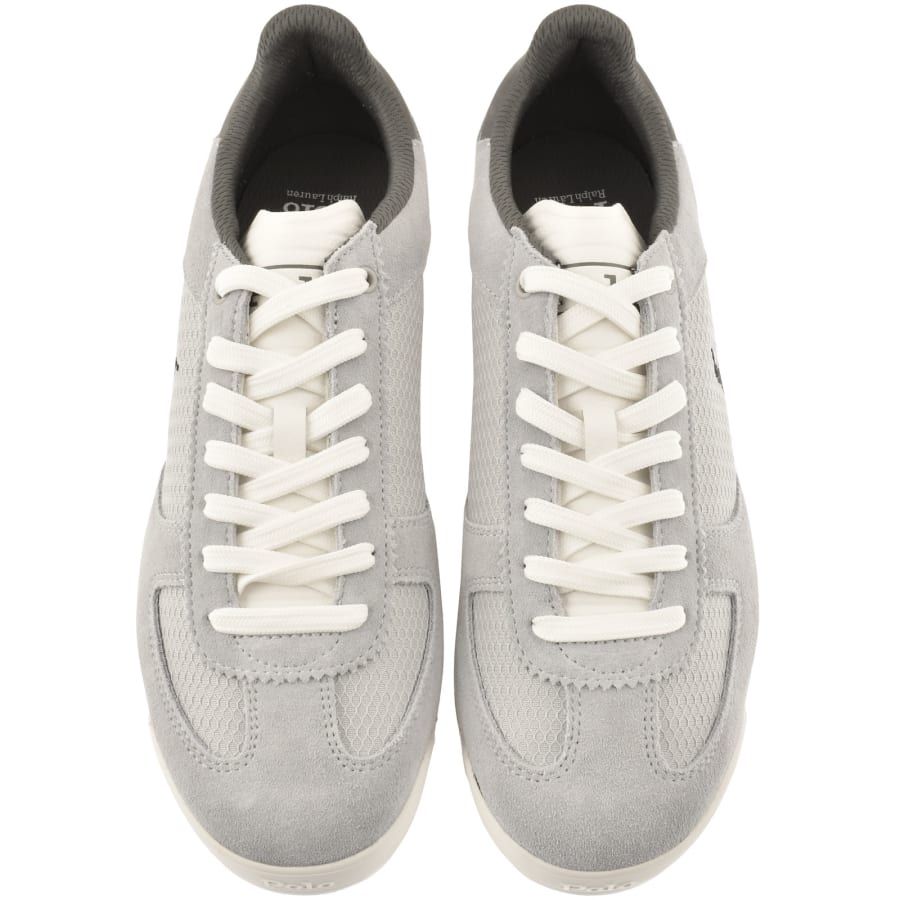 Image number 3 for Ralph Lauren Varick Trainers Grey