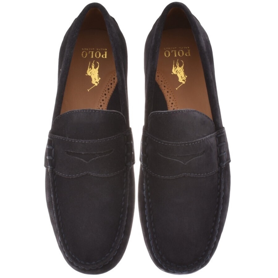 Image number 3 for Ralph Lauren Reynold Driver Shoes Navy