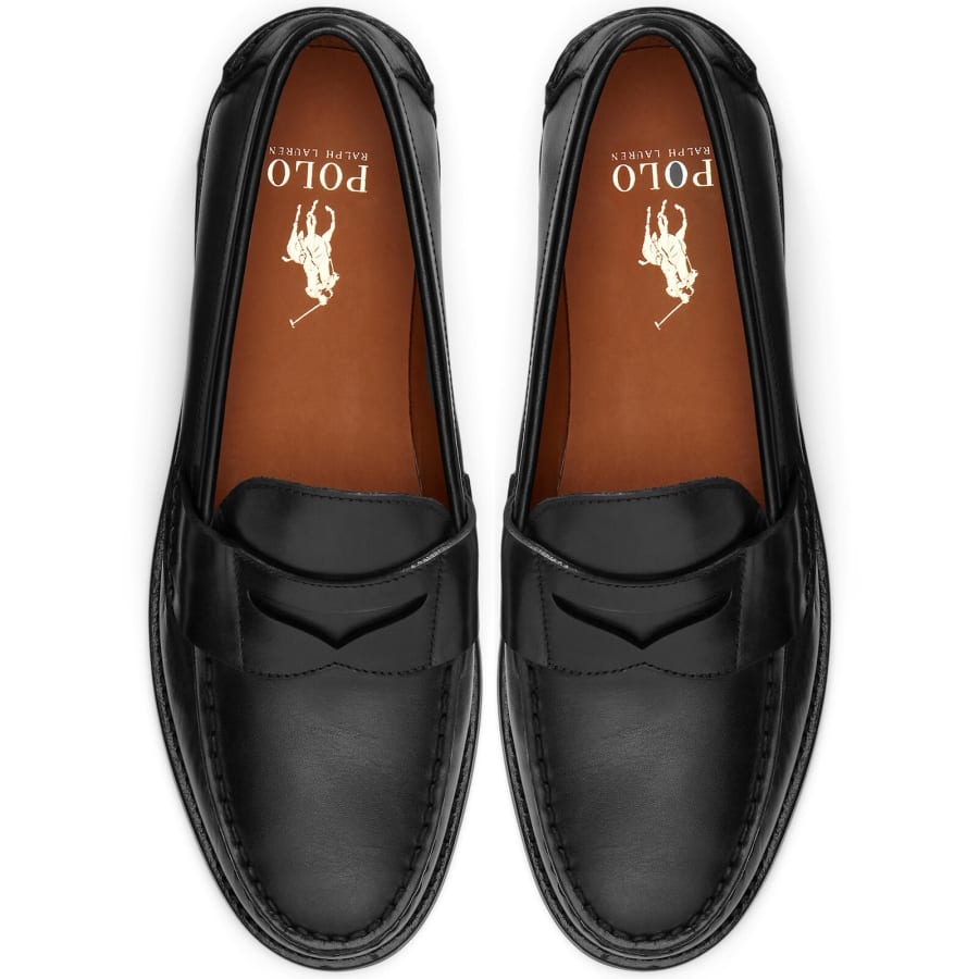 Image number 3 for Ralph Lauren Alston Penny Loafers Black