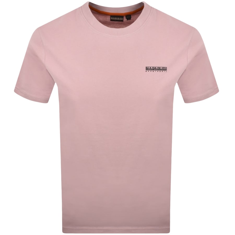 Image number 1 for Napapijri S-Small Box T Shirt Pink