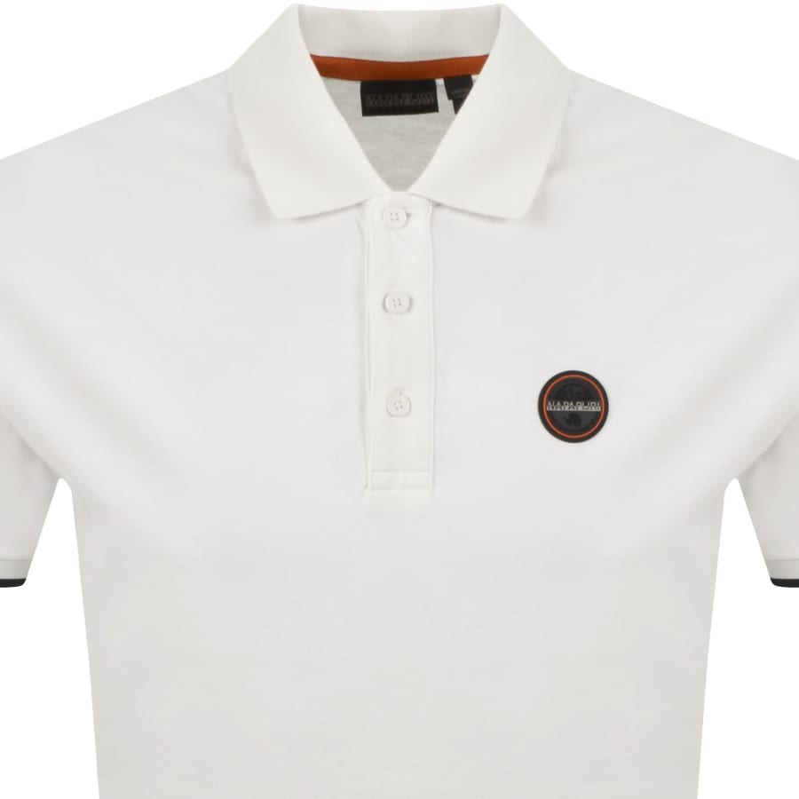 Image number 2 for Napapijri E Badge Polo T Shirt White