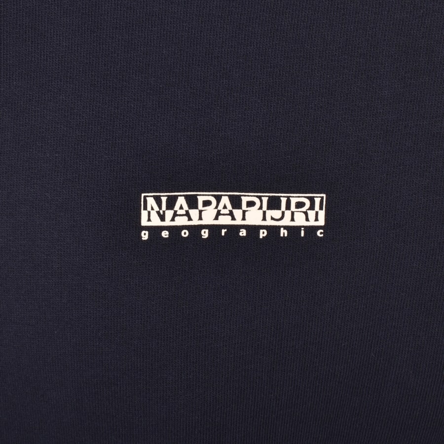 Image number 3 for Napapijri B Small Box Half Zip Sweatshirt Blue