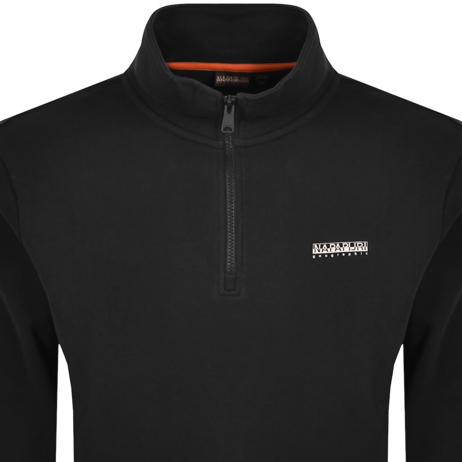 Image number 2 for Napapijri B Small Box Half Zip Sweatshirt Black