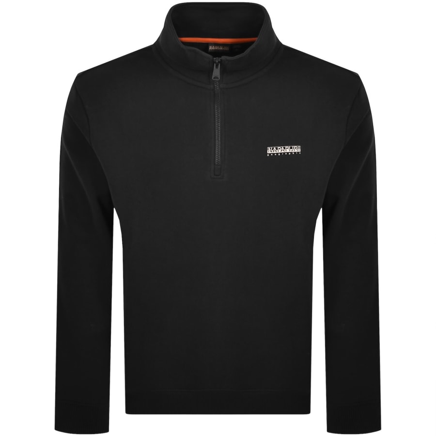Image number 1 for Napapijri B Small Box Half Zip Sweatshirt Black